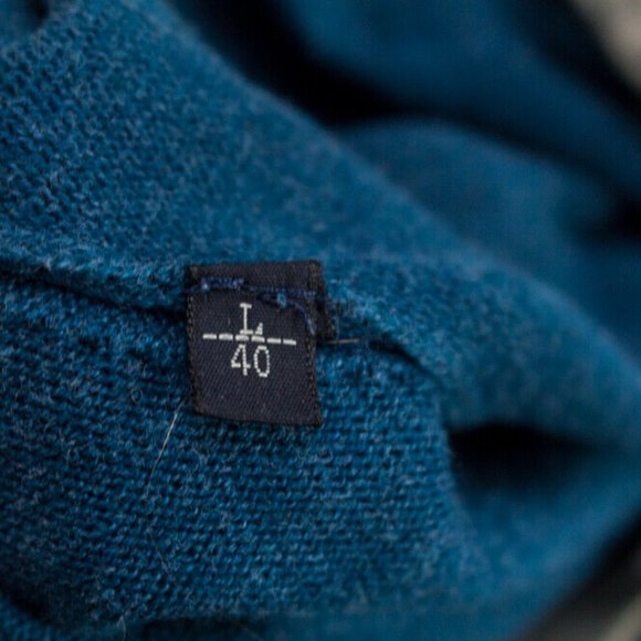 MASSIMO DUTTI Men Cotton Cashmere Zip Neck Knit Sweater Jumper Size L (40) US - Picture 6 of 8